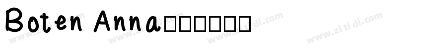 Boten Anna字体字体转换